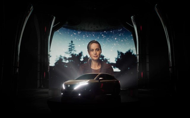 nissan ariya ev with brie larson